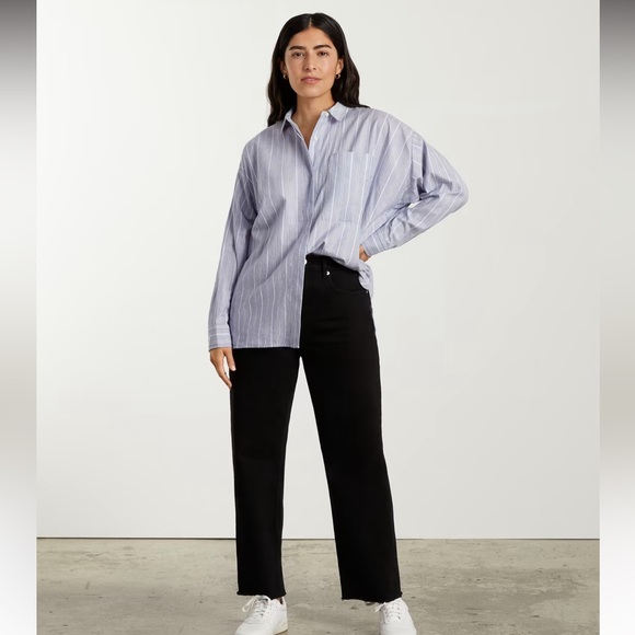 Everlane Oversized Silky Cotton Shirt - Picture 4 of 6